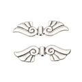 Vintage Zinc Alloy Pierced Wing Spacer Beads For DIY Bracelet Necklace Jewelry Accessories – Antique Bronze view 2