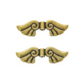 Vintage Zinc Alloy Pierced Wing Spacer Beads For DIY Bracelet Necklace Jewelry Accessories – Antique Bronze view 3