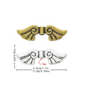 Vintage Zinc Alloy Pierced Wing Spacer Beads For DIY Bracelet Necklace Jewelry Accessories – Antique Bronze view 1