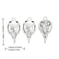 Antique Silver Zinc Alloy Bird Skull Charm Pendant for DIY Necklace Bracelet Jewelry Making view 1