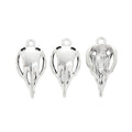 Antique Silver Zinc Alloy Bird Skull Charm Pendant for DIY Necklace Bracelet Jewelry Making view 2