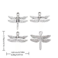 Antique Silver Zinc Alloy Dragonfly Charm Pendant No.691497 for DIY Necklace Bracelet Jewelry Making view 1