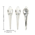 Antique Silver Zinc Alloy Bird Skull Charm Pendant No.691615 for DIY Necklace Bracelet Jewelry Making view 1