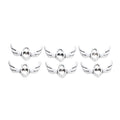 Antique Silver Zinc Alloy Winged Heart Charm Pendant for DIY Necklace Bracelet Jewelry Making view 2
