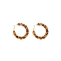 Light Luxury Leopard Print Flocked Alloy Hoop Earrings For Women Autumn Winter Hong Kong Style Earrings view 5