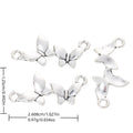 Antique Silver Zinc Alloy Butterfly Charm Pendant No.194965 for DIY Necklace Bracelet Jewelry Making view 1