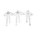 Antique Silver Zinc Alloy Bow Tie Charm Pendant for DIY Necklace Bracelet Jewelry Making view 2