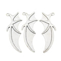 Antique Silver Zinc Alloy Wings Charm Pendant for DIY Necklace Bracelet Jewelry Making view 2
