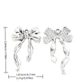 Antique Silver Zinc Alloy Bow Tie Charm Pendant No.395188 for DIY Necklace Bracelet Jewelry Making view 1