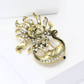 Alloy Enamel Moon Sun Brooch Pin For Suits And Sweaters view 3