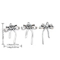 Antique Silver Zinc Alloy Bow Tie Charm Pendant No.855353 for DIY Necklace Bracelet Jewelry Making view 1