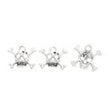Zinc Alloy Skull Charm Pendant No.675094 for DIY Necklace Bracelet Jewelry Making view 3