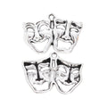 Vintage Zinc Alloy Mask Pendant Charms For DIY Jewelry Accessories Necklace Bracelet Making view 2