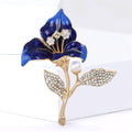 Alloy Enamel Begonia Flower Brooch For Blazers And Coats view 2
