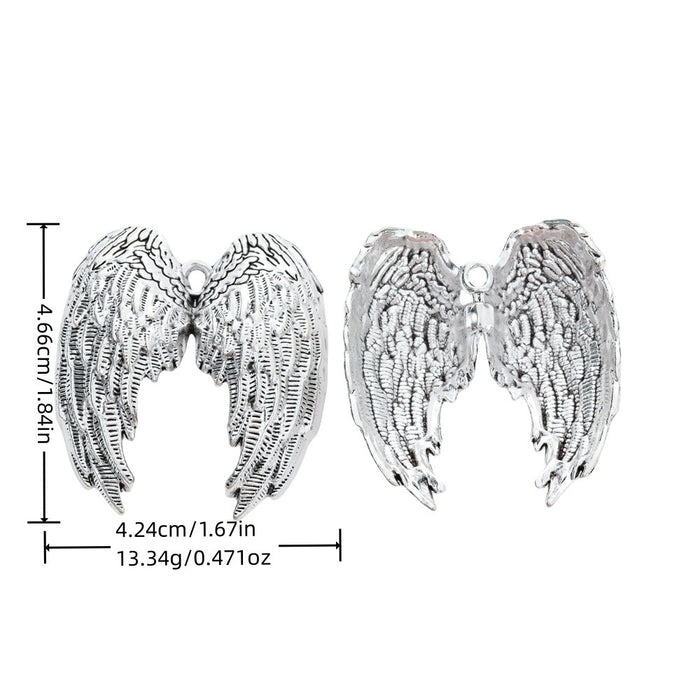 Vintage Zinc Alloy Wing Pendant Charms For DIY Jewelry Accessories Bracelet Necklace Making