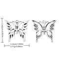 Antique Silver Zinc Alloy Butterfly Charm Pendant No.741723 for DIY Necklace Bracelet Jewelry Making view 1