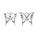 Antique Silver Zinc Alloy Butterfly Charm Pendant No.741723 for DIY Necklace Bracelet Jewelry Making view 2