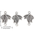 Antique Silver Zinc Alloy Butterfly Charm Pendant No.333686 for DIY Necklace Bracelet Jewelry Making view 1