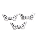 DIY Vintage Zinc Alloy Perforated Wing Spacer Beads For Bracelet Necklace view 3