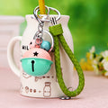 Braided Bell Wrist Strap Keychains in Sixteen Color Combinations view 9