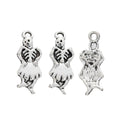 Antique Silver Zinc Alloy Skull Ghost Charm Pendant No.739891 for DIY Necklace Bracelet Jewelry Making view 2