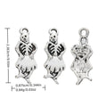 Antique Silver Zinc Alloy Skull Ghost Charm Pendant No.739891 for DIY Necklace Bracelet Jewelry Making view 1