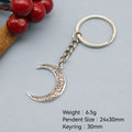 Zinc Alloy Crescent Moon Keychain Bag Charm Gift view 2