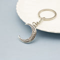 Zinc Alloy Crescent Moon Keychain Bag Charm Gift view 3
