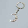 Zinc Alloy Crescent Moon Keychain Bag Charm Gift view 1