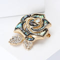 Alloy Shell Rose Flower Brooch For Women's Suit And Sweater view 2