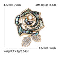 Alloy Shell Rose Flower Brooch For Women's Suit And Sweater view 5
