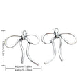 Antique Silver Zinc Alloy Bow Tie Charm Pendant No.125923 for DIY Necklace Bracelet Jewelry Making view 1