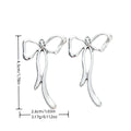 Antique Silver Zinc Alloy Bow Tie Charm Pendant No.761410 for DIY Necklace Bracelet Jewelry Making view 1