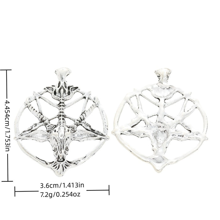 Antique Silver Zinc Alloy Dinosaur Skull Charm Pendant for DIY Necklace Bracelet Jewelry Making