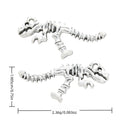 Antique Silver Zinc Alloy Dinosaur Skeleton Charm Pendant for DIY Necklace Bracelet Jewelry Making view 1