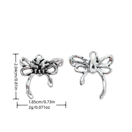 Vintage Zinc Alloy Bow Tie Pendant Charm For DIY Necklace Bracelet Accessories