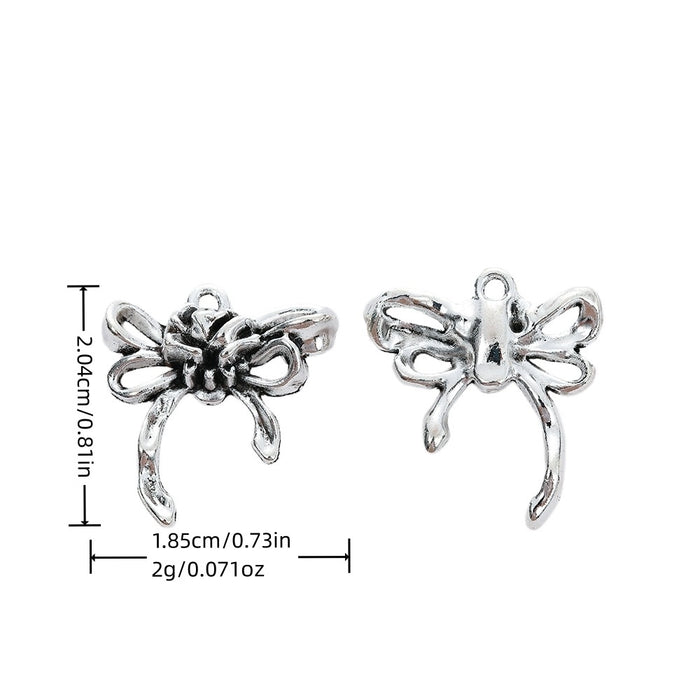 Vintage Zinc Alloy Bow Tie Pendant Charm For DIY Necklace Bracelet Accessories