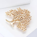 Alloy Money Tree Brooch Pin For Suits Sweaters And Lapels view 3