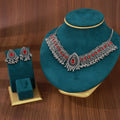 Vintage Bohemian Alloy Rhinestone Blue Teardrop Beaded Ethnic Statement Dangle Earrings view 4