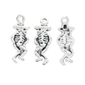Antique Silver Zinc Alloy Skull Ghost Charm Pendant for DIY Necklace Bracelet Jewelry Making view 2