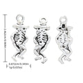 Antique Silver Zinc Alloy Skull Ghost Charm Pendant for DIY Necklace Bracelet Jewelry Making view 1