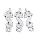 Antique Silver Zinc Alloy Fox Charm Pendant No.987360 for DIY Necklace Bracelet Jewelry Making view 2