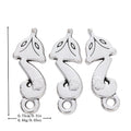 Antique Silver Zinc Alloy Fox Charm Pendant No.987360 for DIY Necklace Bracelet Jewelry Making view 1