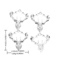 Antique Silver Zinc Alloy Deer Head Charm Pendant for DIY Necklace Bracelet Jewelry Making view 1