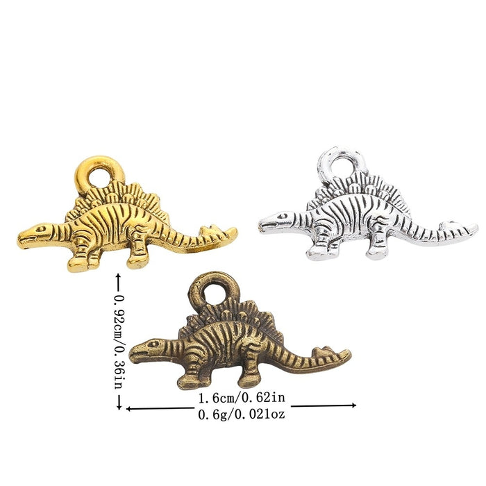 Zinc Alloy Dinosaur Charm Pendant No.763474 for DIY Necklace Bracelet Jewelry Making