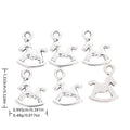 Antique Silver Zinc Alloy Rocking Horse Charm Pendant for DIY Necklace Bracelet Jewelry Making view 1