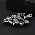 Gold Tone Silver Tone Christmas Tree Metal Brooch Pin view 5