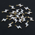 10x5mm 0.1g Gold Zinc Alloy Charm Pendant for DIY Necklace Bracelet Jewelry Making view 2