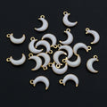 8.5x5.5mm Gold Zinc Alloy Charm Pendant for DIY Necklace Bracelet Jewelry Making view 3