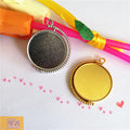 Rotating Double Sided Round Cabochon Bezel Pendants view 3